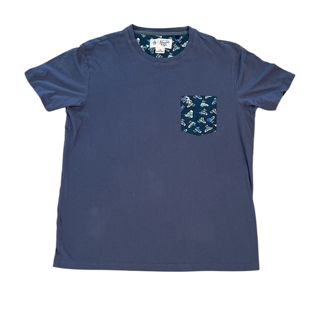 Original Penguin Blue T-Shirt with Pocket